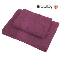 Bradley froteerätik, 100 x 150 cm, pastelne bordoo, 3tk hind ja info | Rätikud, saunalinad | kaup24.ee