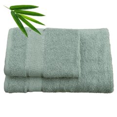 Bradley bambusrätik, 30 x 50 cm, roheline, 5tk hind ja info | Rätikud, saunalinad | kaup24.ee