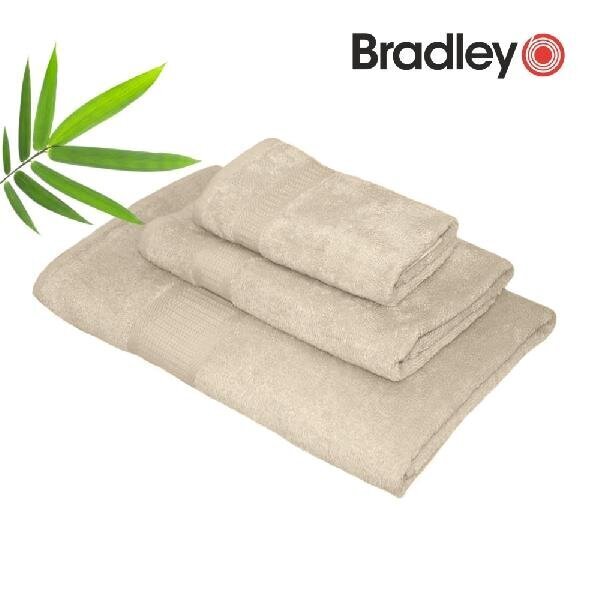 Bradley bambusrätik, 50 x 70 cm, beež, 5tk цена и информация | Rätikud, saunalinad | kaup24.ee