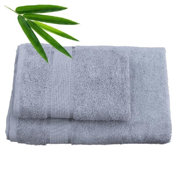 Bradley bambusrätik, 50 x 70 cm, lillakas hall, 5tk hind ja info | Rätikud, saunalinad | kaup24.ee