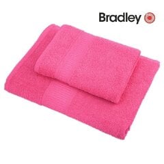 Bradley froteerätik, 50 x 70 cm, fuksiaroosa, 5tk hind ja info | Rätikud, saunalinad | kaup24.ee