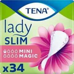 Прокладки урологические «Tena» Lady Slim Mini Magic, 34 шт цена и информация | Подгузники, прокладки, одноразовые пеленки для взрослых | kaup24.ee
