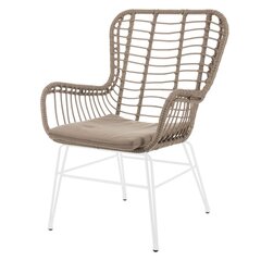 Садовое кресло Ariki 63 x 67 x 97 cm Сталь Белый цена и информация | Комплекты уличной мебели | kaup24.ee