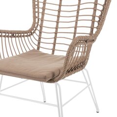 Садовое кресло Ariki 63 x 67 x 97 cm Сталь Белый цена и информация | Комплекты уличной мебели | kaup24.ee