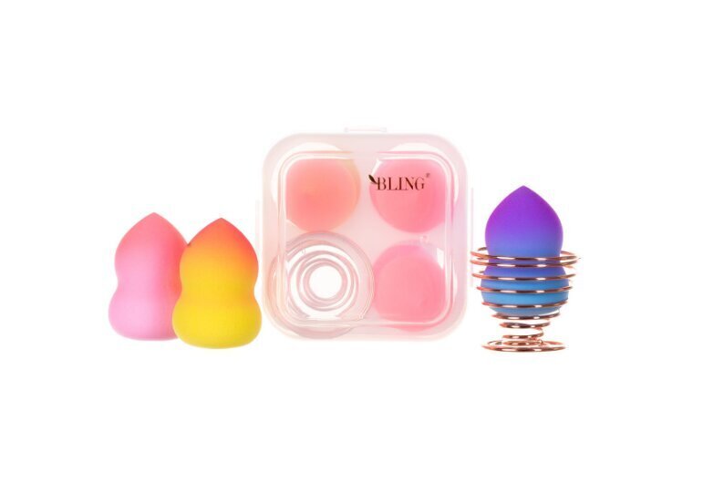 Bling Beauty Blender Box Ombre III tüüp, 4 tk hind ja info | Meigipintslid, -käsnad | kaup24.ee