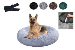 Диван для собаки Lagram оттенки серого, серебра, 100x100 см цена и информация | Лежаки, домики | kaup24.ee