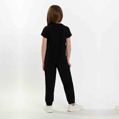 Tüdrukute T-särk Tup Tup, must цена и информация | Рубашки для девочек | kaup24.ee