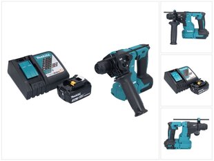 Аккумуляторный перфоратор Makita DHR 183 RF1, 18 В, с аккумулятором и устройством для зарядки цена и информация | Перфораторы | kaup24.ee