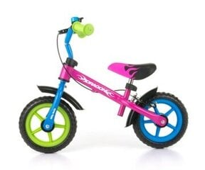 Беговел Milly Mally Dragon 10 дюймов, синий, розовый, зеленый цена и информация | Балансировочные велосипеды | kaup24.ee