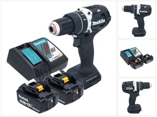 Аккумуляторная ударная дрель Makita Dhp 484 Rgjb, 18 В, с аккумулятором и зарядным блоком цена и информация | Шуруповерты, дрели | kaup24.ee