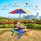 Lastepink koos vihmavarjuga Costway, 79x71x52,5 cm, erinevad värvid цена и информация | Laste õuemööbel | kaup24.ee