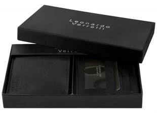 Leonardo Verrelli kinkekomplekt ehtsast nahast rahakotiga hind ja info | Meeste rahakotid | kaup24.ee