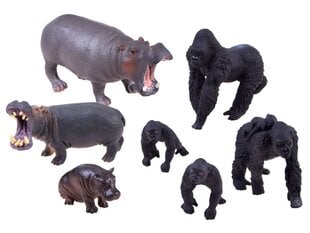 Loomakomplekt Safari Hippo Gorilla цена и информация | Игрушки для мальчиков | kaup24.ee