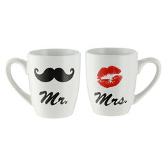 Kruusikomplekt Mr & Mrs, 2tk цена и информация | Оригинальные кружки | kaup24.ee