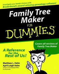 Family Tree Maker For Dummies цена и информация | Исторические книги | kaup24.ee