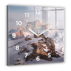 Seinakell ülal Lumega kaetud, 30x30 cm hind ja info | Kellad | kaup24.ee