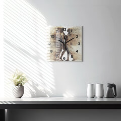 Seinakell Abstract People Liiv, 30x30 cm цена и информация | Часы | kaup24.ee