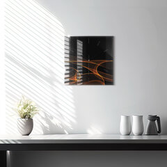 Seinakell Orange Lines, 30x30 cm цена и информация | Часы | kaup24.ee