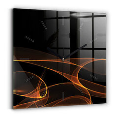 Seinakell Orange Lines, 30x30 cm цена и информация | Часы | kaup24.ee