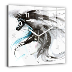 Seinakell Abstraction Hobune ja Naine, 30x30 cm hind ja info | Kellad | kaup24.ee