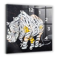 Seinakell Annotatsioon Rhino, 30x30 cm hind ja info | Kellad | kaup24.ee