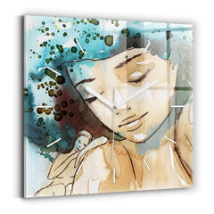 Seinakell Abstraction Woman, 30x30 cm hind ja info | Kellad | kaup24.ee