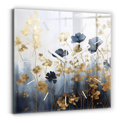 Seinakell Abstract Flowers, 30x30 cm hind ja info | Kellad | kaup24.ee