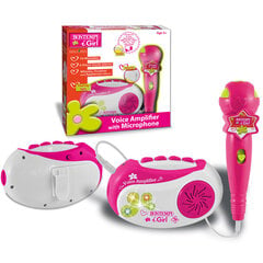 Plaadimängija koos mikrofoniga Bontempi, roosa hind ja info | Arendavad mänguasjad | kaup24.ee