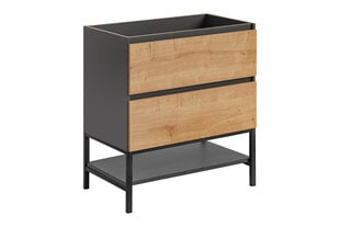 Vannitoa kapp Comad Monaco Grey Oak 821 - FSC, pruun/hall hind ja info | Vannitoakapid | kaup24.ee