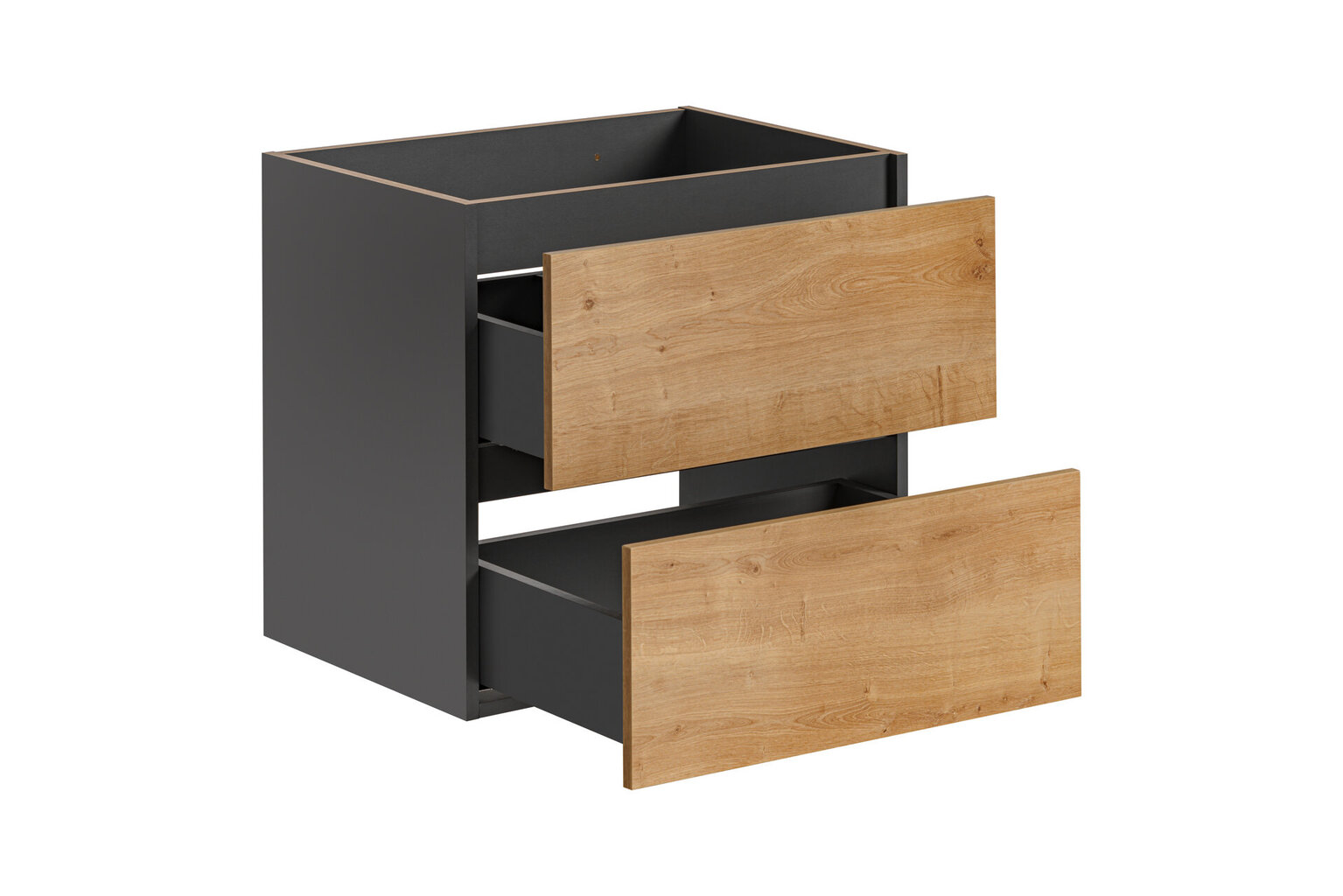 Vannitoa kapp Comad Monaco Grey Oak 820 - FSC, pruun/hall цена и информация | Vannitoakapid | kaup24.ee