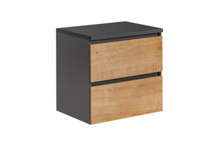 Vannitoa kapp Comad Monaco Grey Oak 820 - FSC, pruun/hall hind ja info | Vannitoakapid | kaup24.ee