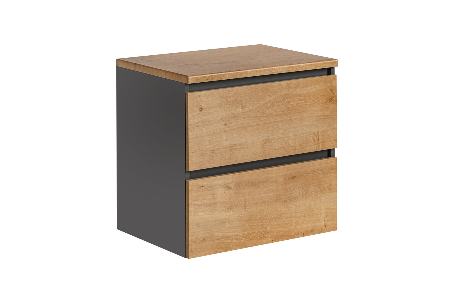 Vannitoa kapp Comad Monaco Grey Oak 820 - FSC, pruun/hall hind ja info | Vannitoakapid | kaup24.ee