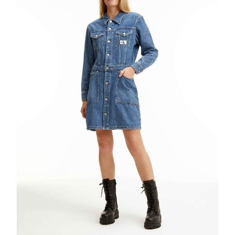 Calvin Klein Jeans kleit naistele, sinine hind ja info | Kleidid | kaup24.ee