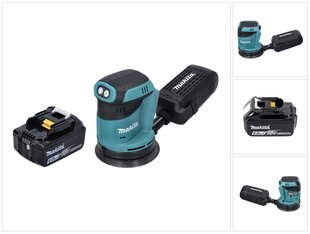 Makita DBO 180 G1 akuga ekstsentriline lihvmasin 18 V 125 mm + 1x aku 6.0 Ah - ilma laadijata цена и информация | Шлифовальные машины | kaup24.ee