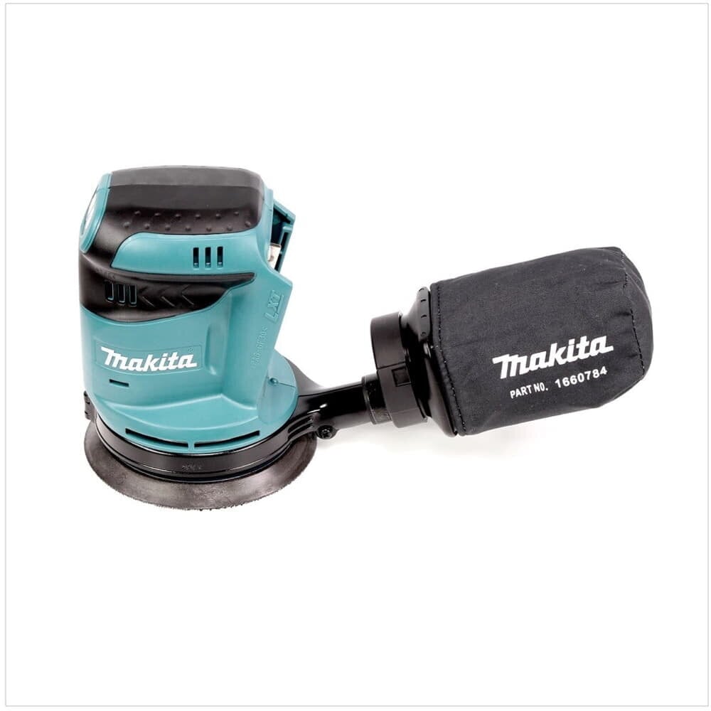 Makita DBO 180 RFJ akuga ekstsentriline lihvmasin 18 V 125 mm + 2x aku 3.0 Ah + laadija + Makpac hind ja info | Lihvmasinad ja ketaslõikurid | kaup24.ee