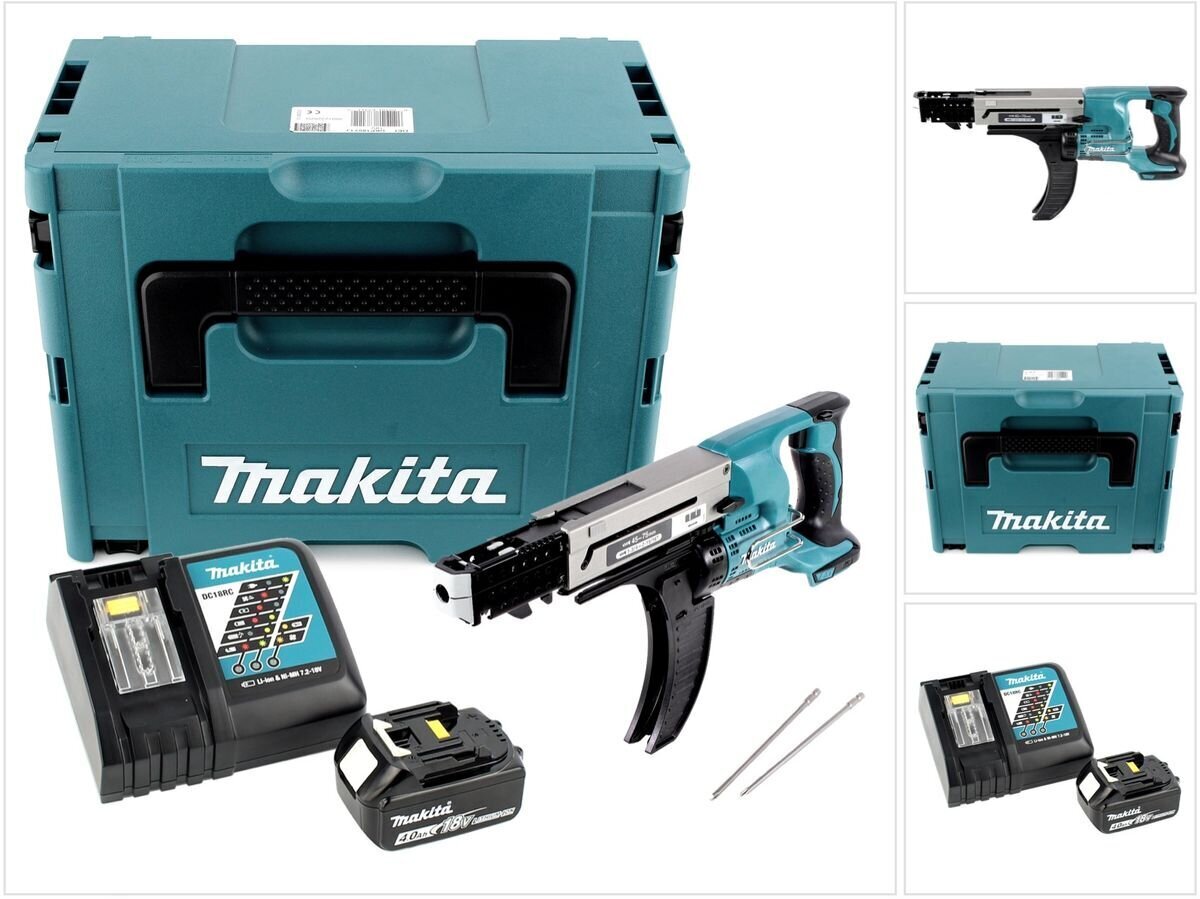 Akutrell Makita DFR 750 RM1J, 18 V, koos aku ja laadijaga цена и информация | Akutrellid, kruvikeerajad | kaup24.ee