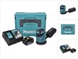 Makita DBO 180 RG1J akuga ekstsentriline lihvmasin 18 V 125 mm + 1x aku 6.0 Ah + laadija + Makpac hind ja info | Lihvmasinad ja ketaslõikurid | kaup24.ee