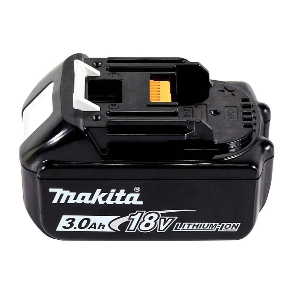 Makita DBO 180 F1J akuga ekstsentriline lihvmasin 18 V 125 mm + 1x aku 3.0 Ah + Makpac - ilma laadijata цена и информация | Lihvmasinad ja ketaslõikurid | kaup24.ee