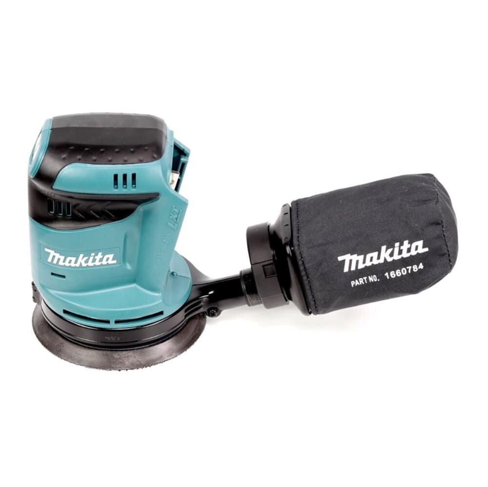 Makita DBO 180 RG1 akuga ekstsentriline lihvmasin 18 V 125 mm + 1x aku 6.0 Ah + laadija hind ja info | Lihvmasinad ja ketaslõikurid | kaup24.ee