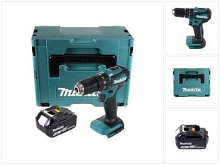 Аккумуляторная ударная дрель Makita DHP 483 G1J 18 В 40 Нм + 1х аккумулятор 6,0 Ач + Makpac - без зарядного блока цена и информация | Шуруповерты, дрели | kaup24.ee