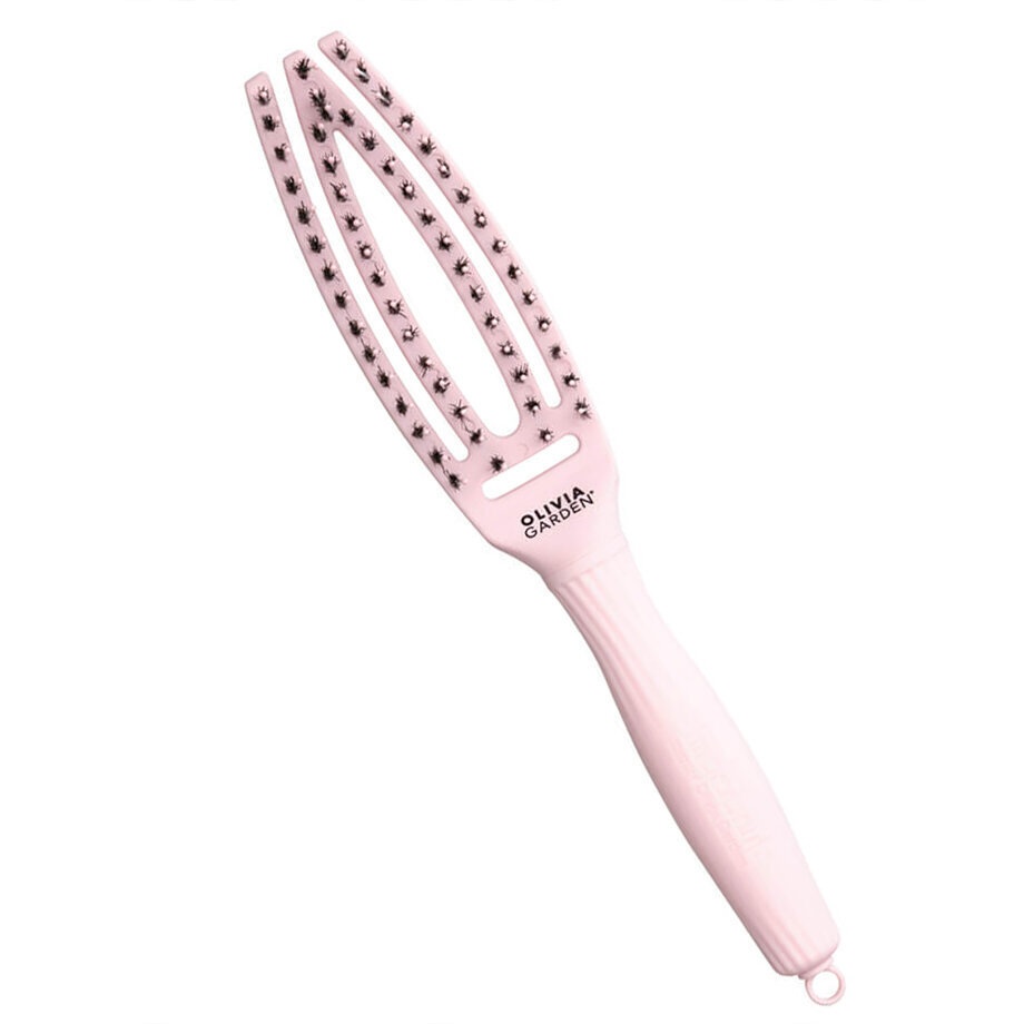 Väike juuksehari Olivia Garden Fingerbrush Combo Pastel Pink hind ja info | Juukseharjad, kammid, juuksuri käärid | kaup24.ee
