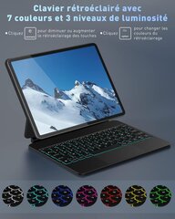 DoohowCase Bluetooth Keyboard Floating Design iPad Air 5 10.9" Съемная подсветка Magic Style Keyboard Case с трекпадом цена и информация | Чехлы для планшетов и электронных книг | kaup24.ee