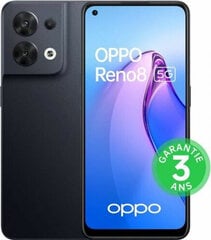 Oppo Reno 8 8GB 256GB 6.43" Black цена и информация | Мобильные телефоны | kaup24.ee