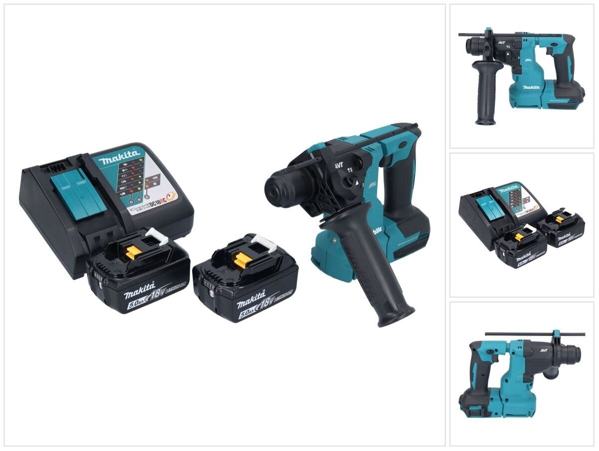 Akuperforaator Makita Dhr 183 RT, 18 V, koos aku ja laadijaga hind ja info | Lööktrellid | kaup24.ee