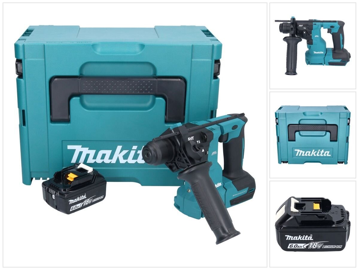 Akuperforaator Makita Dhr 183 G1J, 18 V, koos akuga, ilma laadijata hind ja info | Lööktrellid | kaup24.ee