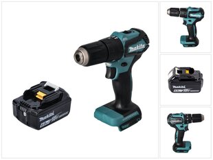 Аккумуляторная ударная дрель Makita DHP 483 G1 18 В 40 Нм + 1х аккумулятор 6,0 Ач - без устройства для зарядки цена и информация | Шуруповерты, дрели | kaup24.ee