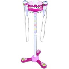 Mängumikrofon koos alusega Bontempi, roosa цена и информация | Развивающие игрушки | kaup24.ee