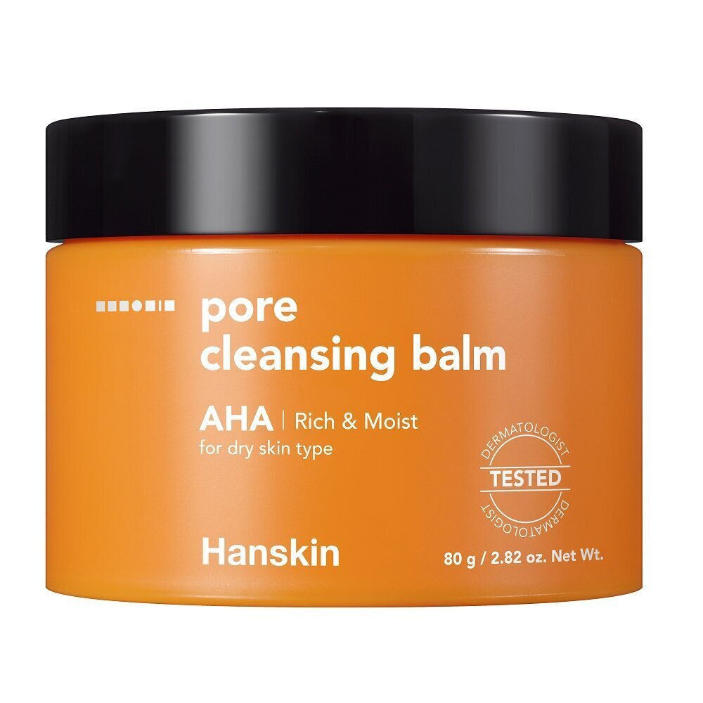 Hanskin Pore Cleansing Balm AHA, 80g цена и информация | Näopuhastusvahendid | kaup24.ee