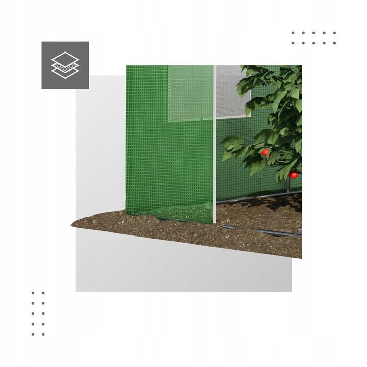 "Gregman" kasvuhoone, 18 m² 600 x 300 cm roheline" hind ja info | Kasvuhooned | kaup24.ee