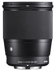 Sigma 16mm f/1.4 DC DN Contemporary объектив для Fujifilm цена и информация | Объективы | kaup24.ee